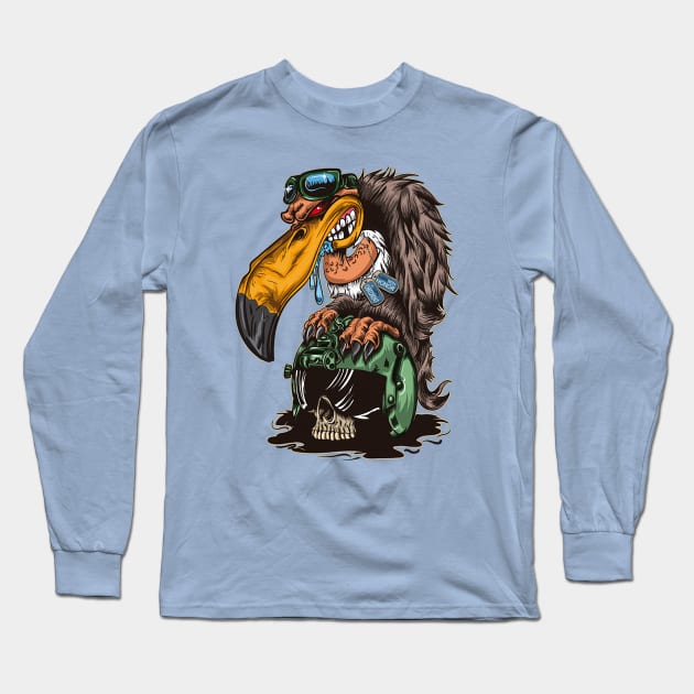 Militant bird Long Sleeve T-Shirt by Unknownvirtuoso